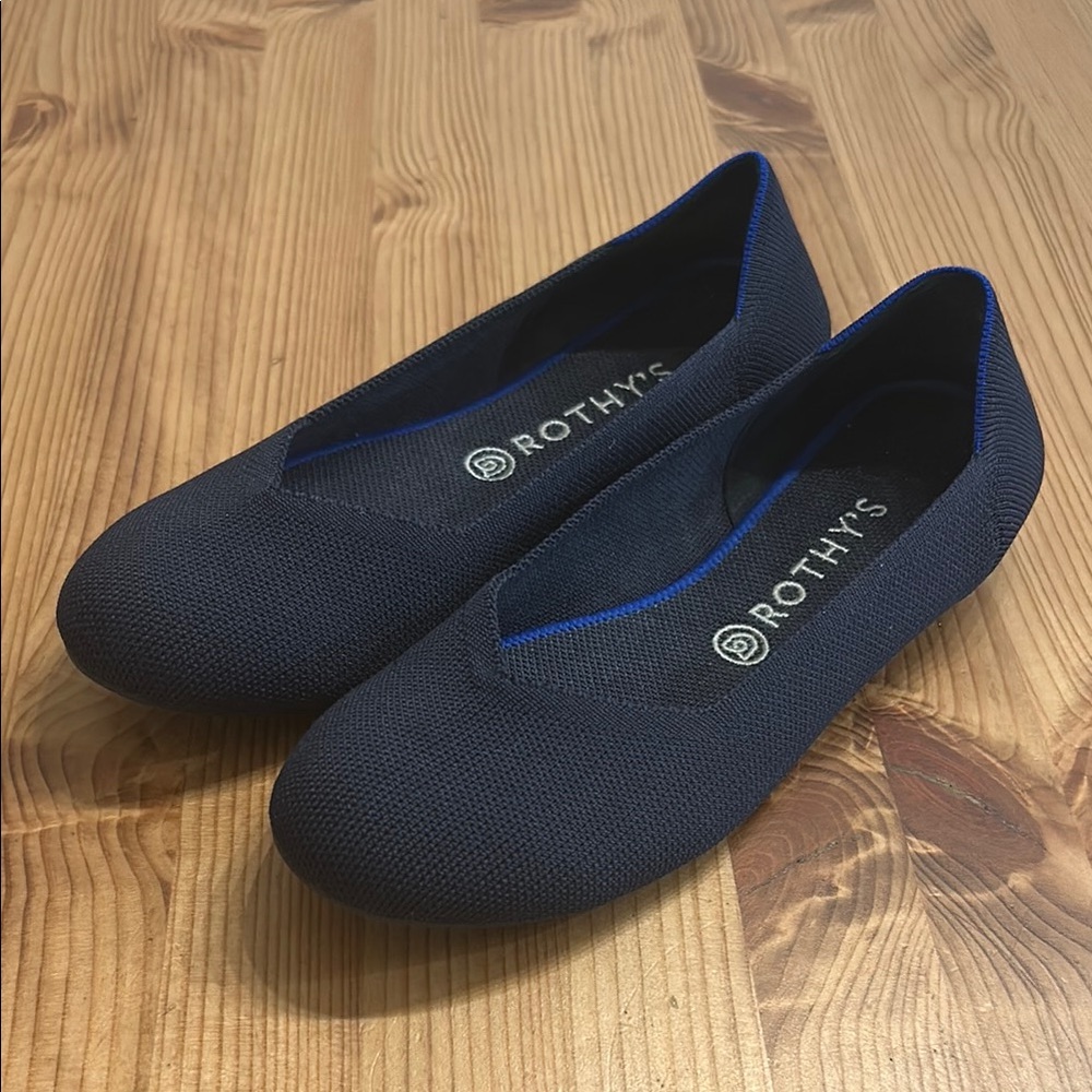 Rothy's Women's Maritime Navy Round Toe Retired Flats